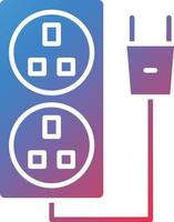 Vector Design Power Socket Icon Style