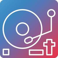 Vector Design Vinyl Player Icon Style