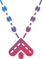 Vector Design Necklace Icon Style