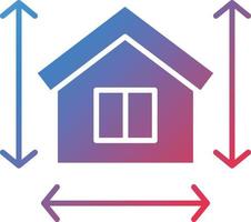 Vector Design House Measurement Icon Style