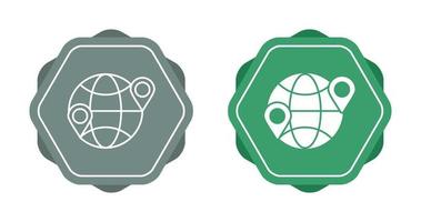 Globe Location Vector Icon