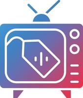 vector diseño televisión rebaja icono estilo