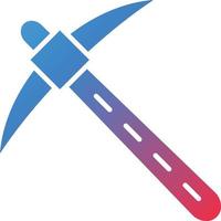 Vector Design Pickaxe Icon Style