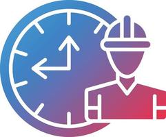 Vector Design Working Hours Icon Style