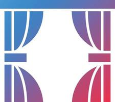 Vector Design Curtains Icon Style
