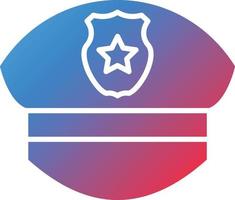 Vector Design Police Cap Icon Style