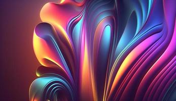 3d Smooth iridescent gradient background for wallpaper, cover, posters etc, Abstract Decent iridescent wallpaper background made up of 3d renders, , Colorful iridescent backgrounds, Pro Photo