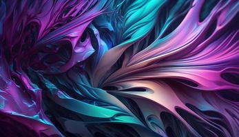 Abstract 3d shapes background in purple, cyan, pink and blue color, Abstract 3d shapes render for posters, covers background photo