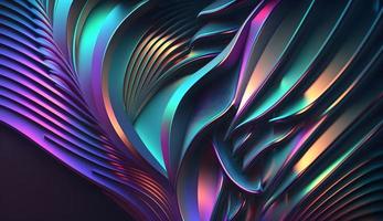 Abstract fractal background wallpaper, 3d abstract iridescent gradient render for backgrounds, Pro Photo