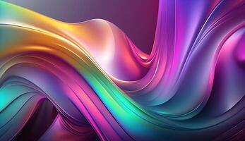 3D abstract seamless swirly background, 3d iridescent gradient background, multicoloured background design for banners and posters, Pro Photo