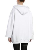 women's hoodie on the model on a white background isolated photo