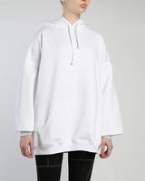 women's hoodie on the model on a white background isolated photo