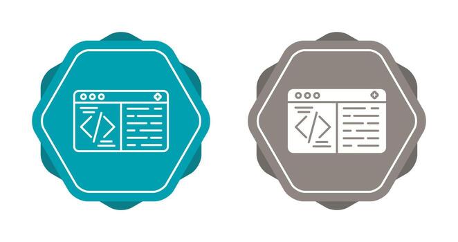 icono de vector de codificación