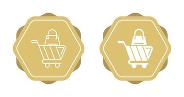 icono de vector de carrito de compras