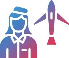 2564 - Flight Attendant.eps vector