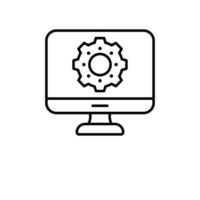 reverse engineering Vector  outline Icons. Simple stock illustration stock