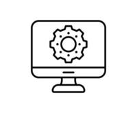 reverse engineering Vector  outline Icons. Simple stock illustration stock