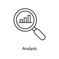 analysis Vector  outline Icons. Simple stock illustration stock