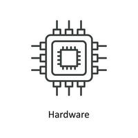 hardware vector contorno iconos sencillo valores ilustración valores