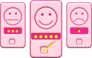 review 3d rating stars for best excellent services rating for satisfaction. Review for quality customer rating feedback. png