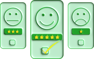 review 3d rating stars for best excellent services rating for satisfaction. Review for quality customer rating feedback. png