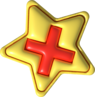 cross check mark icon button and no or wrong symbol on reject cancel sign button . rendering 3D. png
