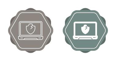 Broken Shield Vector Icon