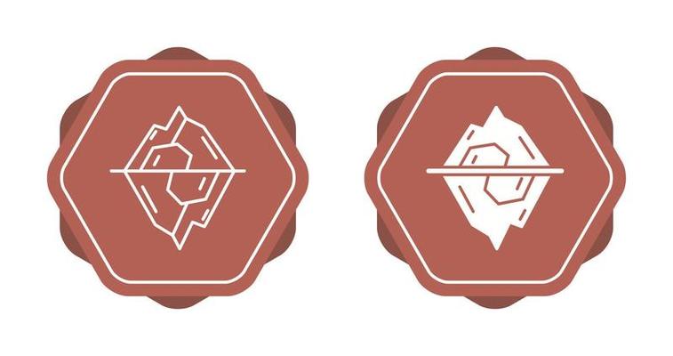 Iceberg Vector Icon