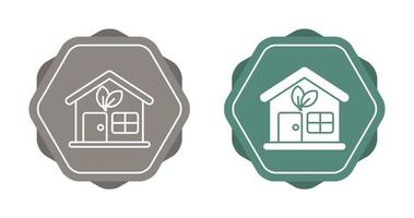 Eco House Vector Icon