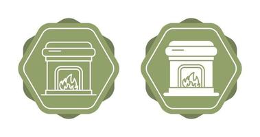 Fireplace Vector Icon