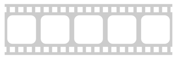 Silhouette von das Filmstreifen zum Kunst Illustration, Film Poster, Apps, Webseite, Piktogramm oder Grafik Design Element. Format png