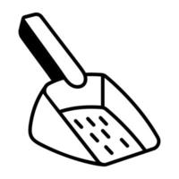 Trendy Dustpan Concepts vector