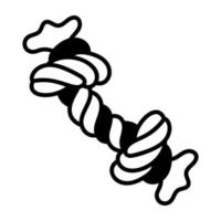 Trendy Rope Toy vector