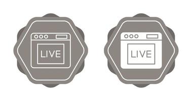 Live Vector Icon