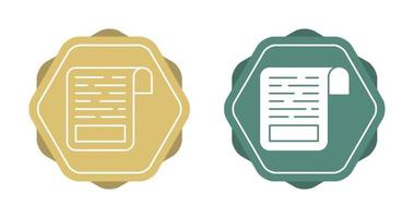 White Paper Vector Icon