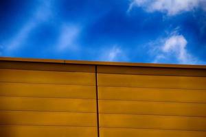 elegant building on a blue sky background modern architecture photo