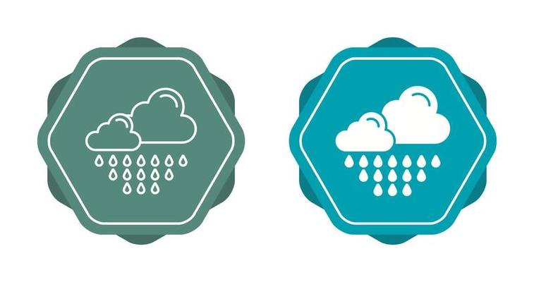 Rain Vector Icon