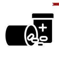 action needed glyph icon vector