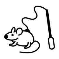 Trendy Rat Toy vector