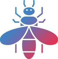 vector diseño abeja icono estilo