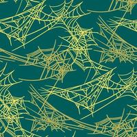 A cobweb pattern. Vector illustration of a light cobweb of different sizes and drawings. Printing on textiles and paper. Gift wrapping for Halloween, Bed linen. festive shades
