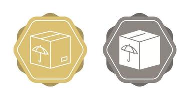 icono de vector de caja empaquetada