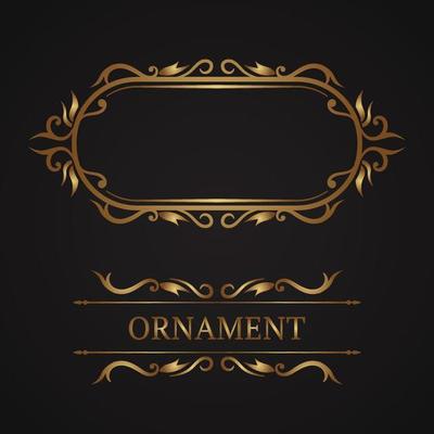 classic frame and vintage logo border