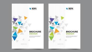 Cover template flyer design vector background