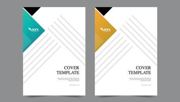 Cover template flyer design vector background