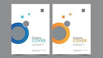 Cover template flyer design vector background