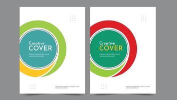 Cover template flyer design vector background