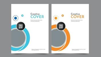 Cover template flyer design vector background