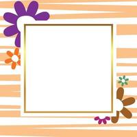 primavera antecedentes con floral decoración, con gratis espacio para texto. modelo para bandera, póster, social medios de comunicación, saludo tarjeta. vector