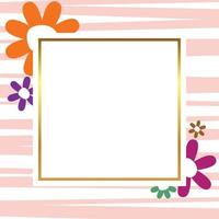 primavera antecedentes con floral decoración, con gratis espacio para texto. modelo para bandera, póster, social medios de comunicación, saludo tarjeta. vector